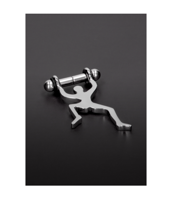 Steel by Shots Klimmen Man Magnetische Tepelknijpers