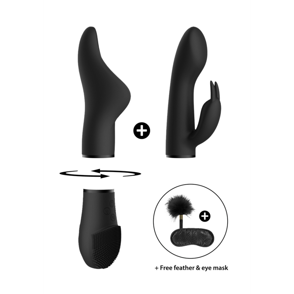 Pleasure Kit 1 - Vibrator with Different Attachments