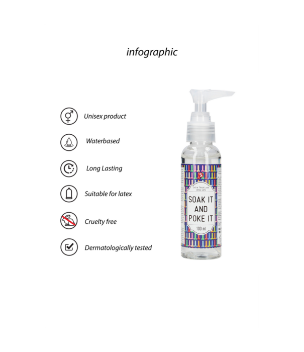 S-Line by Shots Soak It And Poke It - Extra Dikke Glijmiddel - 3 fl oz / 100 ml
