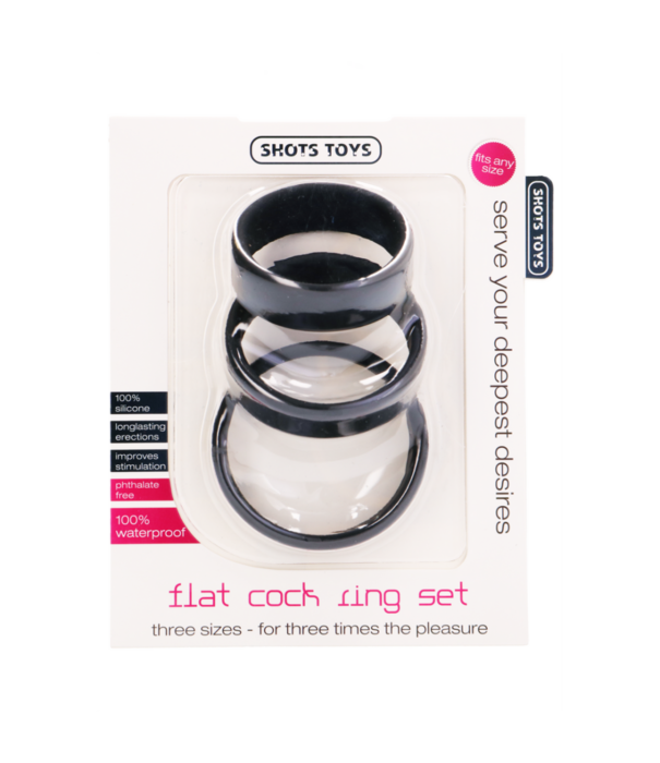 Shots Toys by Shots Flat Cockring Set