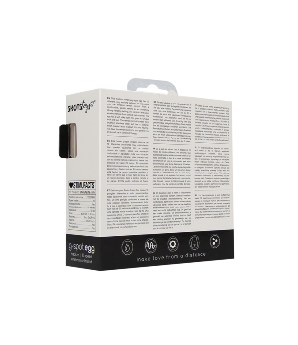 Shots Toys by Shots Draadloze Vibrerende G-Spot Ei - Medium