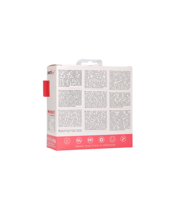 Shots Toys by Shots Vibrerende Ei met 10 Snelheden en Afstandsbediening - L - Roze