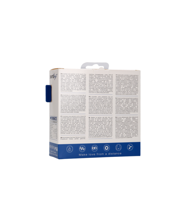 Shots Toys by Shots Vibrerende Ei met 10 Snelheden en Afstandsbediening - L - Blauw