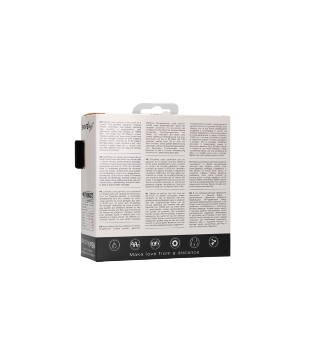 Shots Toys by Shots Vibrerende Ei met 10 Snelheden en Afstandsbediening - L - Zwart