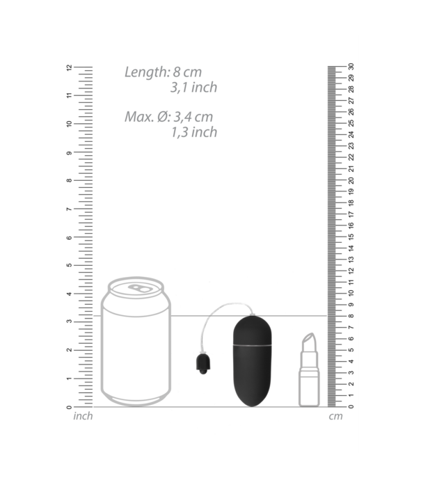 Shots Toys by Shots Vibrerende Ei met 10 Snelheden - Zwart