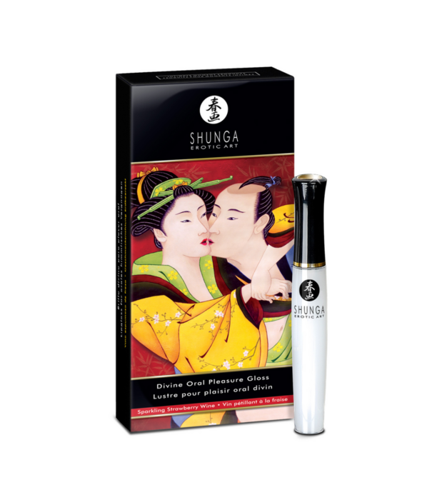 Shunga Divine Oral Lipgloss - Aardbei Sprankelende Wijn - 0.33 fl oz / 10 ml