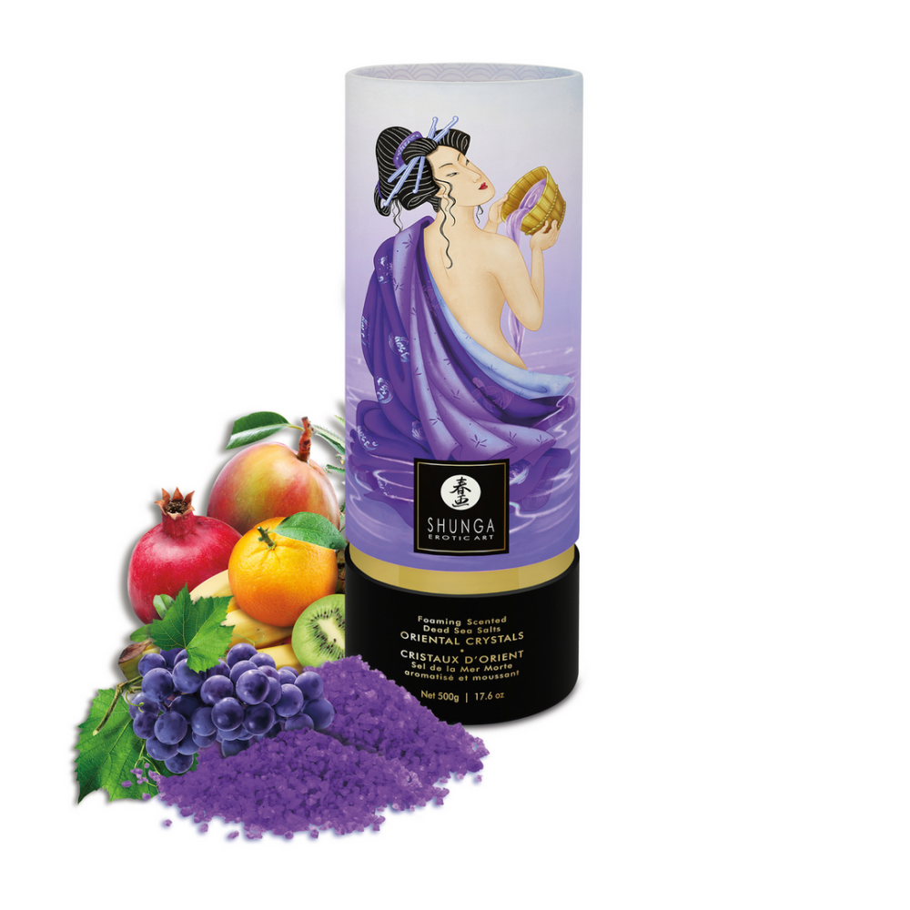 Shunga Oriental Crystals Badzout - Exotische Vruchten - 17,6 oz / 500 gr afbeelding