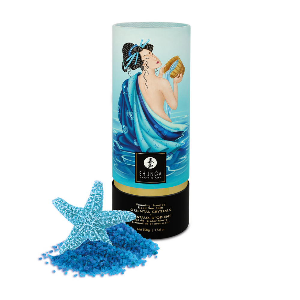 Shunga Oriëntale Kristallen Badzout - Ocean Temptations - 17,6 oz / 500 gr afbeelding