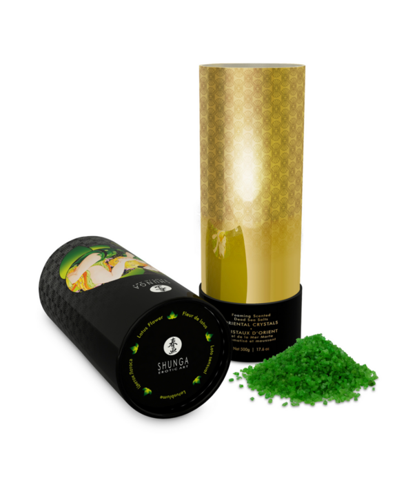 Shunga Oriëntaalse Kristallen Badzout - Lotusbloem - 17,6 oz / 500 gr
