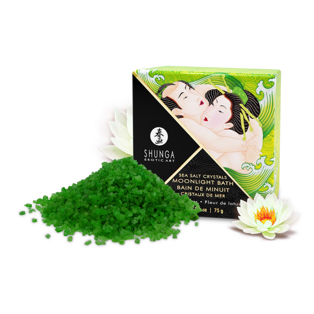 Shunga Mini Oriental Crystals Badzout - Lotus Bloem - 2,65 oz / 75 gr afbeelding