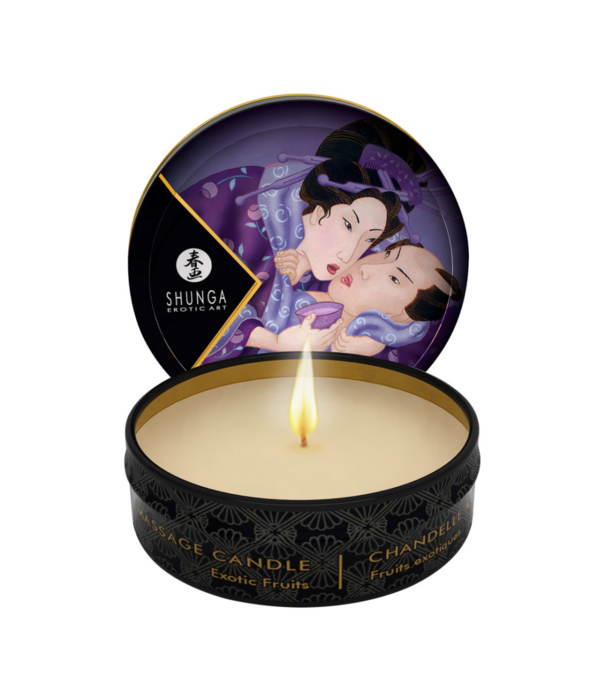 Shunga Mini Massage Kaars - Exotische Vruchten - 1 oz / 30 ml