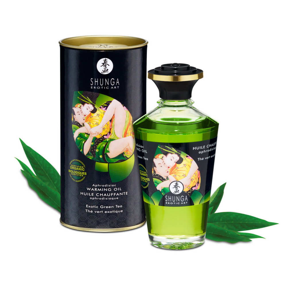 Shunga Aphrodisia Olie - Exotische Groene Thee - 3,5 fl oz / 100 ml afbeelding