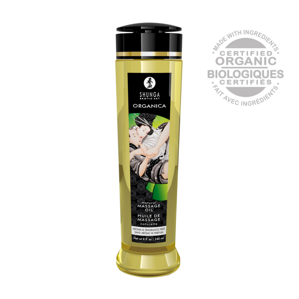 Shunga Organica Massage Oil - Natuur - 8 fl oz / 240 ml afbeelding
