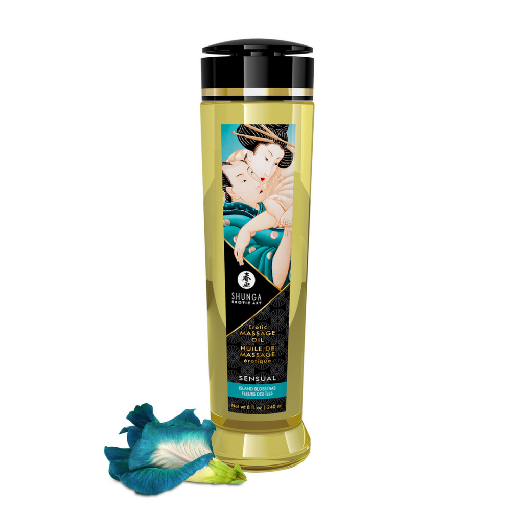 Shunga Erotische Massageolie - Islande Blossom - 8 fl oz / 240 ml afbeelding