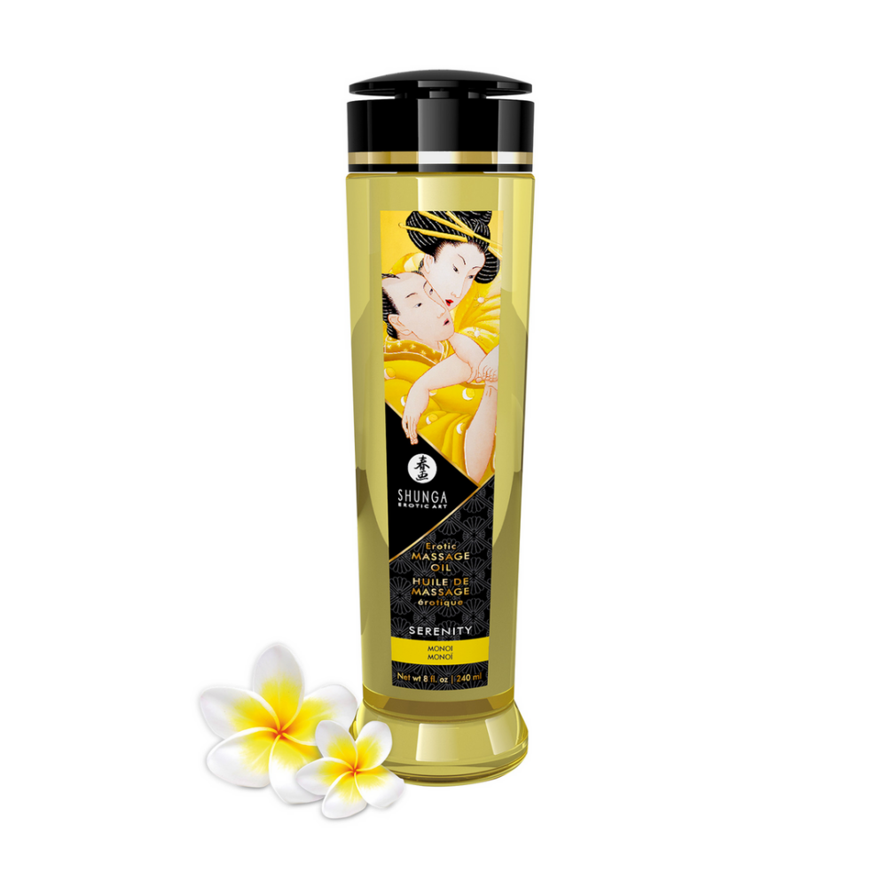 Shunga Erotische Massageolie - Monoi - 8 fl oz / 240 ml afbeelding