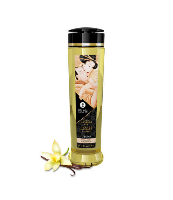 Shunga Erotische Massageolie - Vanille - 8 fl oz / 240 ml