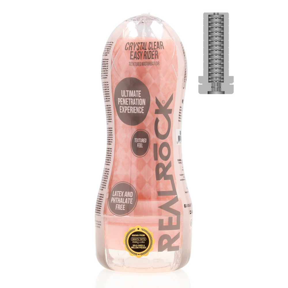 RealRock by Shots Easy Rider - Textured Masturbator - Flesh afbeelding