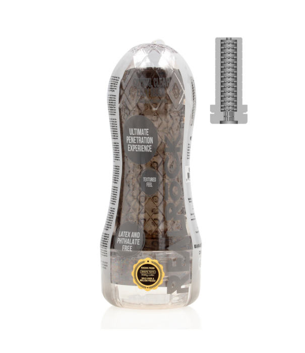 RealRock by Shots Easy Rider - Textured Masturbator - Zwart