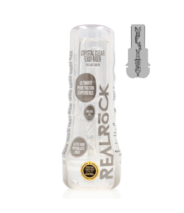 RealRock by Shots Easy Rider - Pussy Masturbator - Transparant