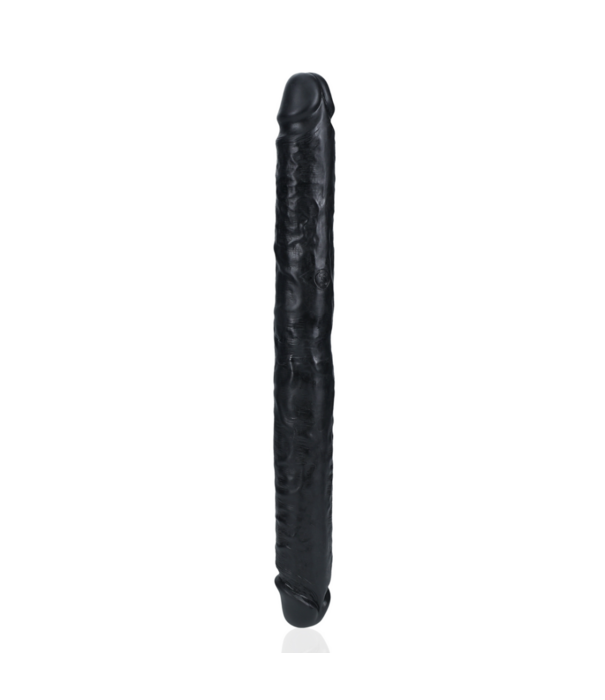 RealRock by Shots Slim Double Ended Dong 14 / 35,6 cm - Zwart
