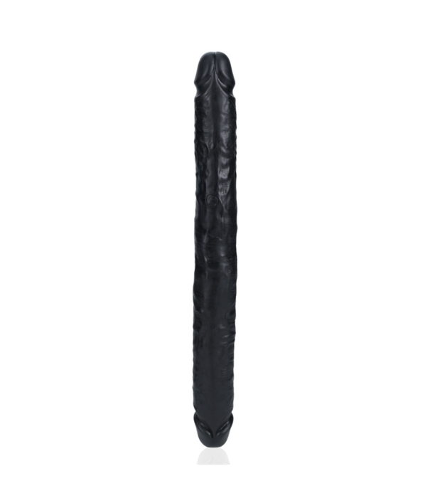 RealRock by Shots Slim Double Ended Dong 14 / 35,6 cm - Zwart