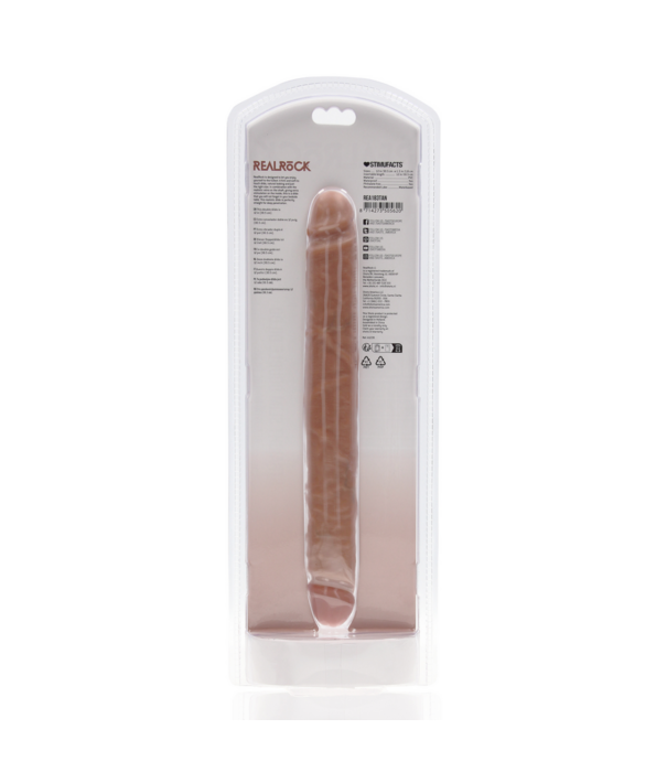 RealRock by Shots Slim Double Ended Dong 12 / 30,5 cm - Tan