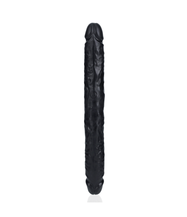 RealRock by Shots Slim Double Ended Dong 12 / 30,5 cm - Zwart