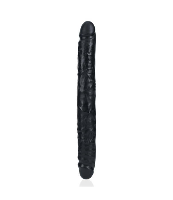 RealRock by Shots Slim Double Ended Dong 12 / 30,5 cm - Zwart