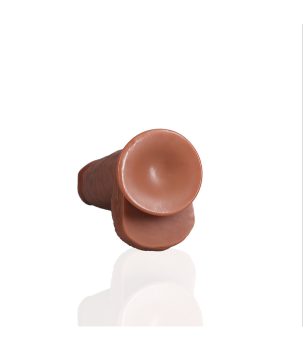RealRock by Shots Extra Dikke Recht met Ballen 8 / 20,3 cm - Tan