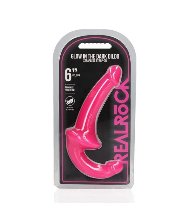 RealRock by Shots Strapless Strap-On - Glow in the Dark - 6'' / 13,5 cm