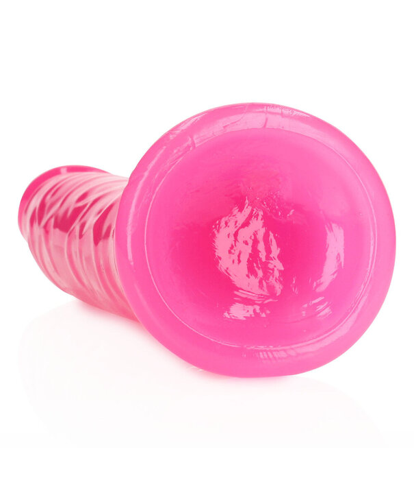 RealRock by Shots Slank Realistisch Dildo met Zuignap - Oplichtend in het Donker - 9'' / 22,5 cm