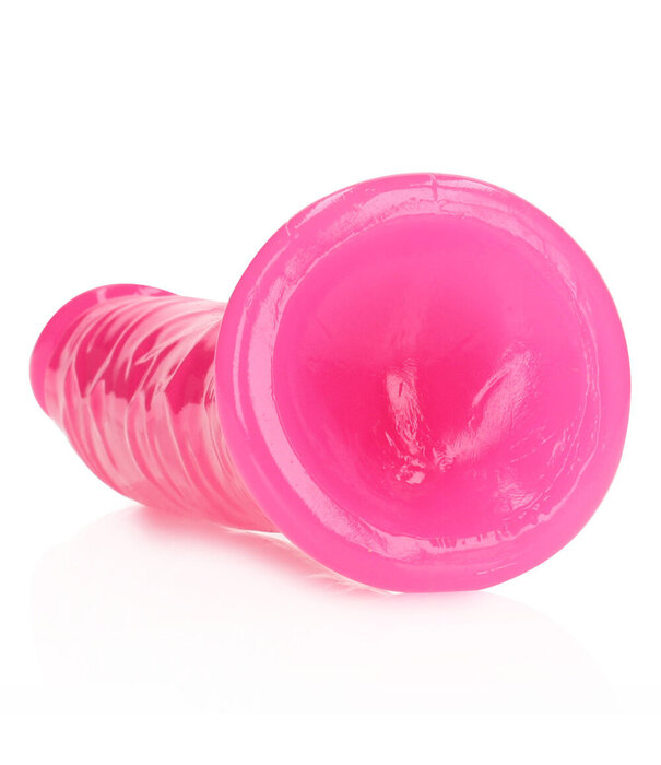 RealRock by Shots Slanke Realistische Dildo met Zuignap - Glow in the Dark - 8'' / 20 cm