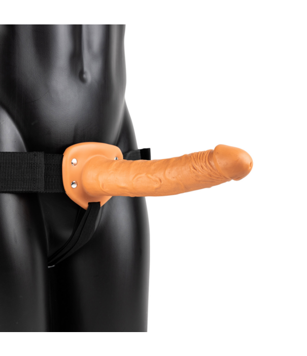 RealRock by Shots Vibrerende Hollow Strap-On zonder Ballen - 10 / 24,5 cm