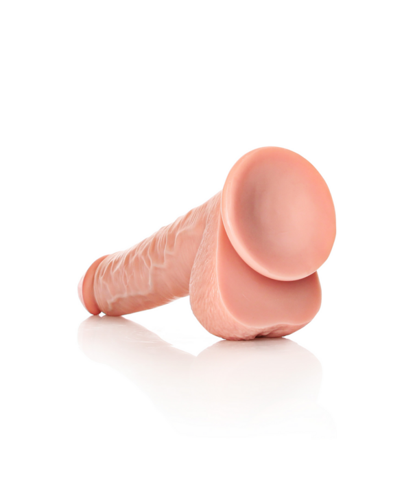 RealRock by Shots Rechtdoor Realistische Dildo met Ballen en Zuignap - 30,5 cm