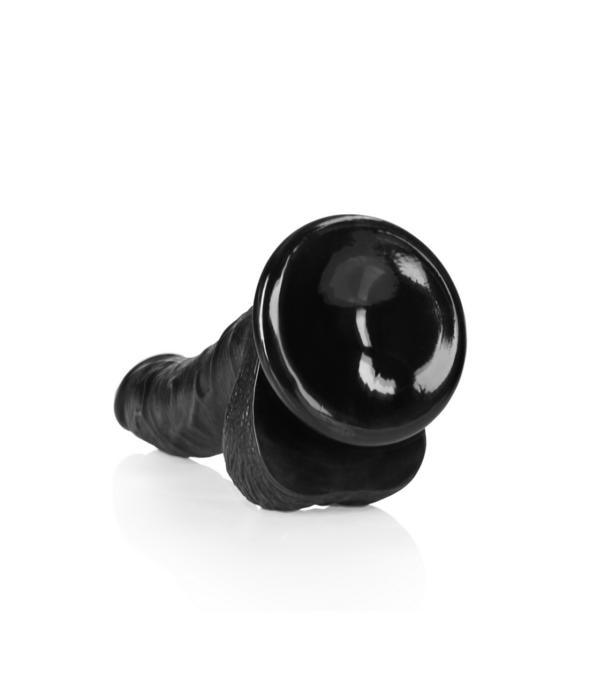 RealRock by Shots Gebogen Realistische Dildo met Ballen en Zuignap - 7 / 18 cm