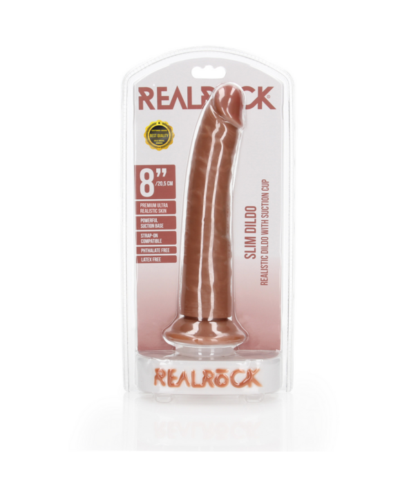 RealRock by Shots Slank Realistisch Dildo met Zuignap - 8 / 20,5 cm