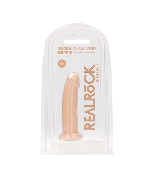 RealRock by Shots Silicone Dildo zonder Ballen - 6 / 15 cm