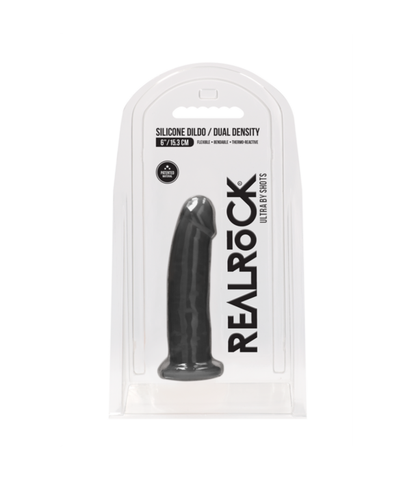 RealRock by Shots Silicone Dildo zonder Ballen - 6 / 15 cm