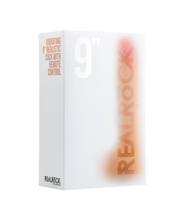 RealRock by Shots Vibrerende Realistische Cock met Scrotum - 9 / 23 cm