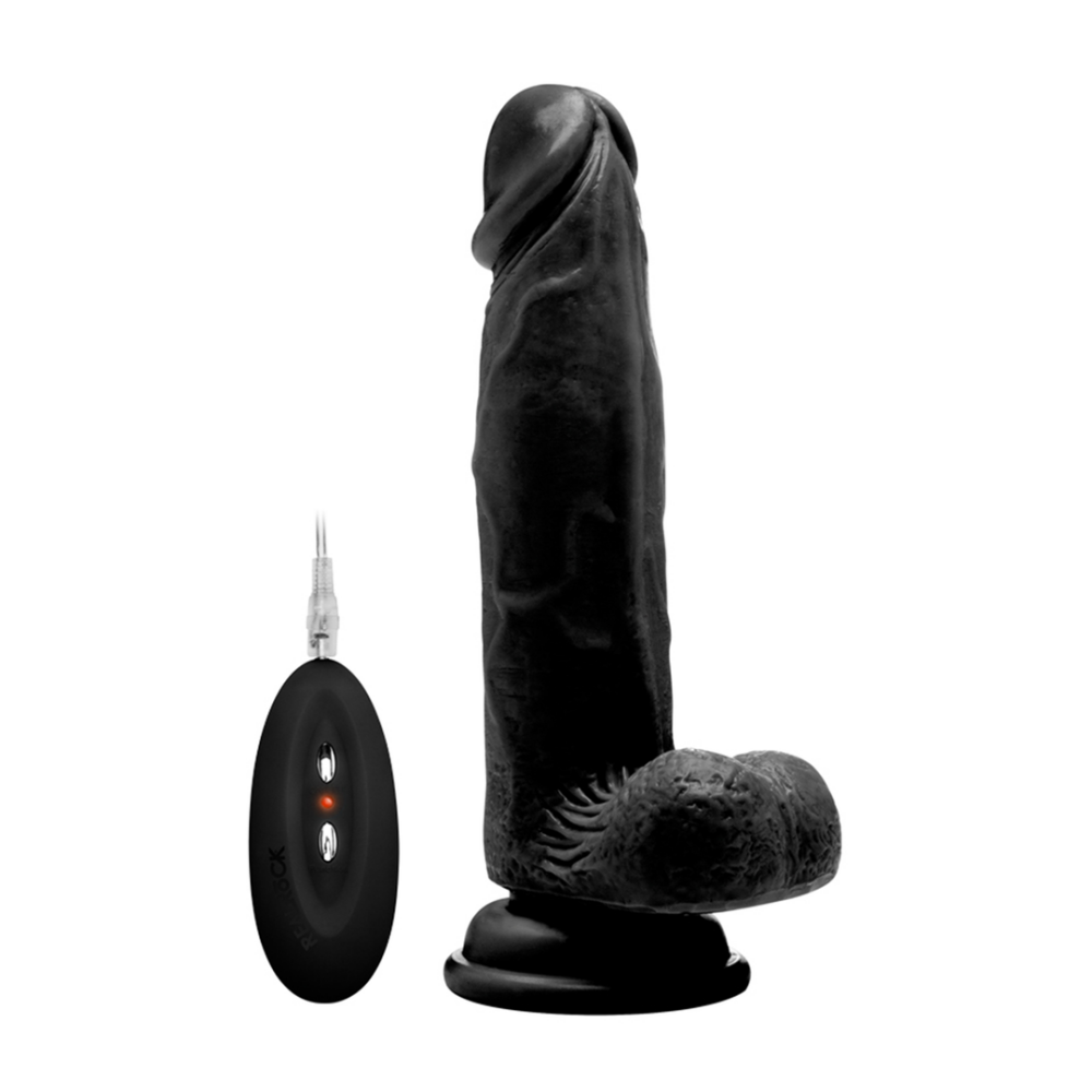 RealRock by Shots Vibrerende Realistische Cock met Scrotum - 8 / 20 cm afbeelding