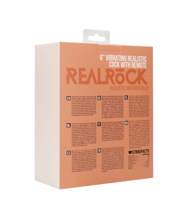 RealRock by Shots Vibrerende Realistische Cock met Scrotum - 6 / 15 cm