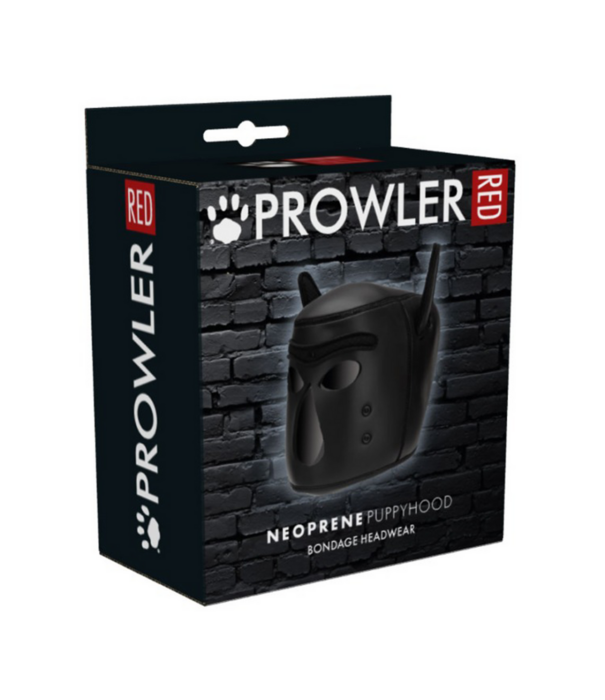 Prowler Red Neopreen Puppy Hood - Zwart