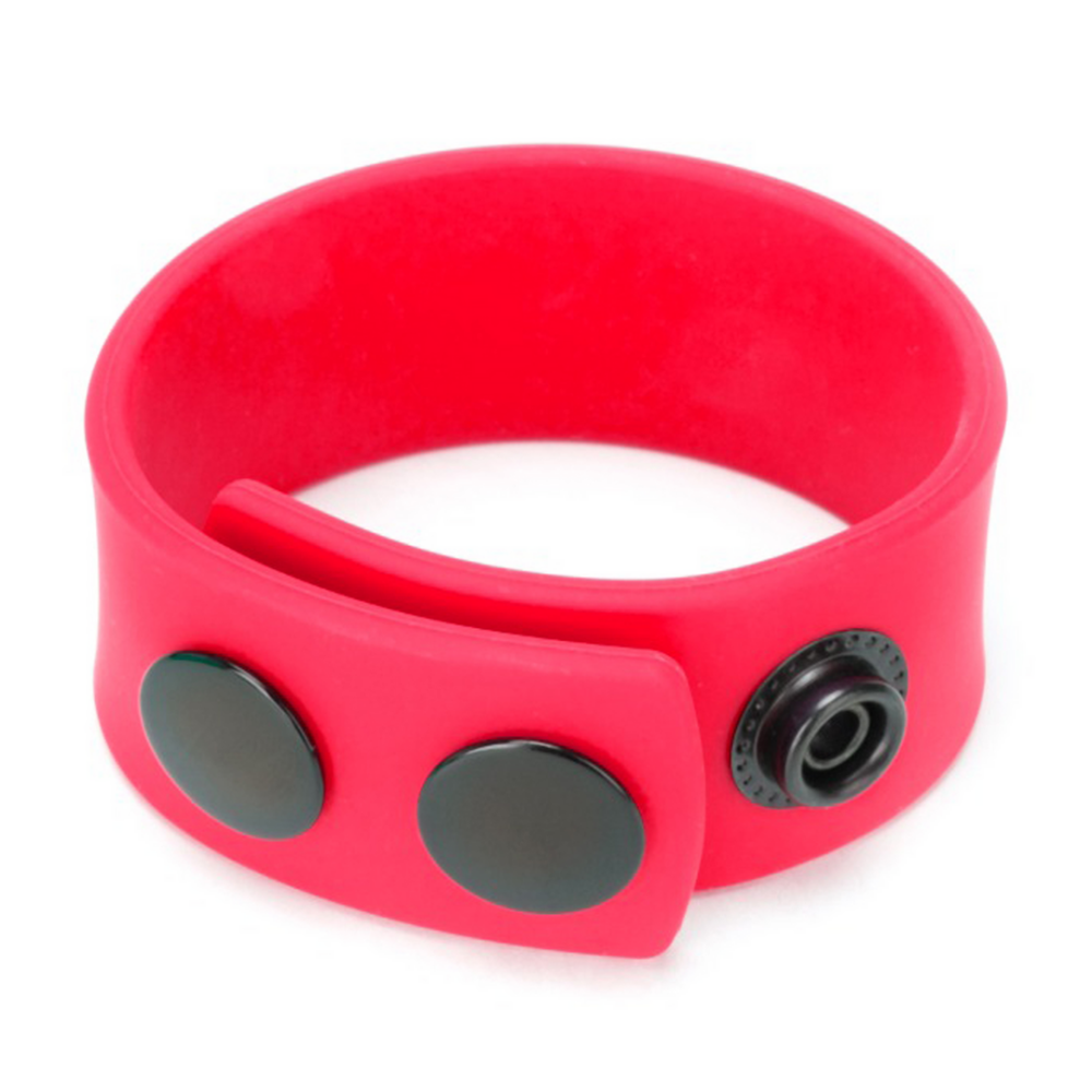 Prowler Red Silicone Cock Strap - Rood afbeelding