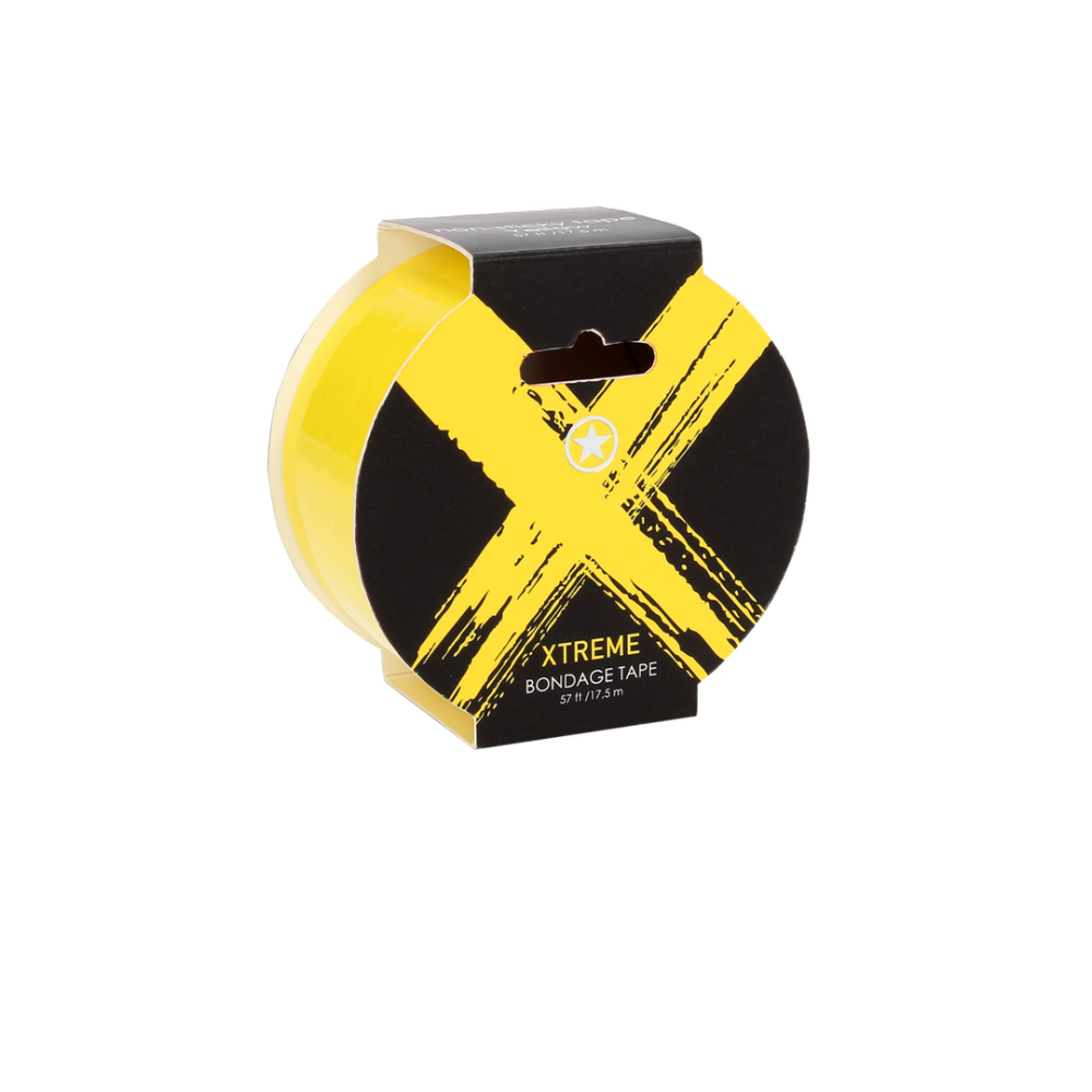 Ouch! by Shots Ouch! Xtreme Bondage Tape - 57ft / 17,5 m - Geel afbeelding