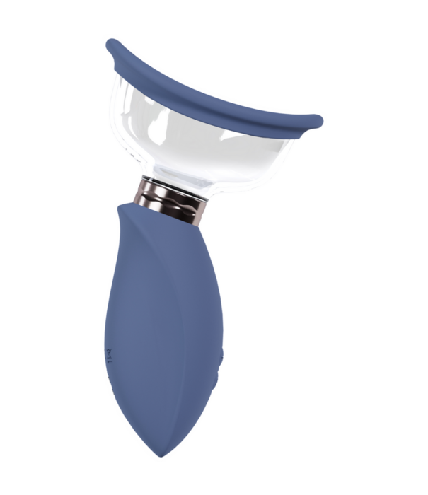 Pumped by Shots Opwindend - Oplaadbare Vulva- en Borstpomp - Blauw