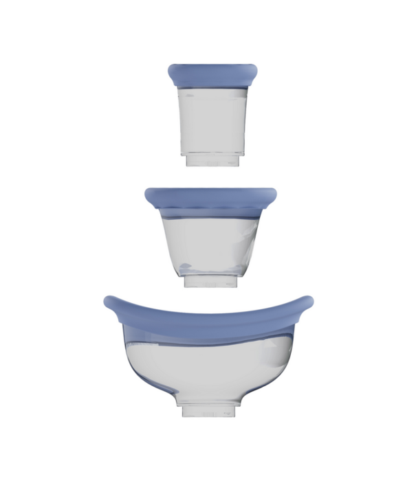 Pumped by Shots Opwindend - Oplaadbare Vulva- en Borstpomp - Blauw