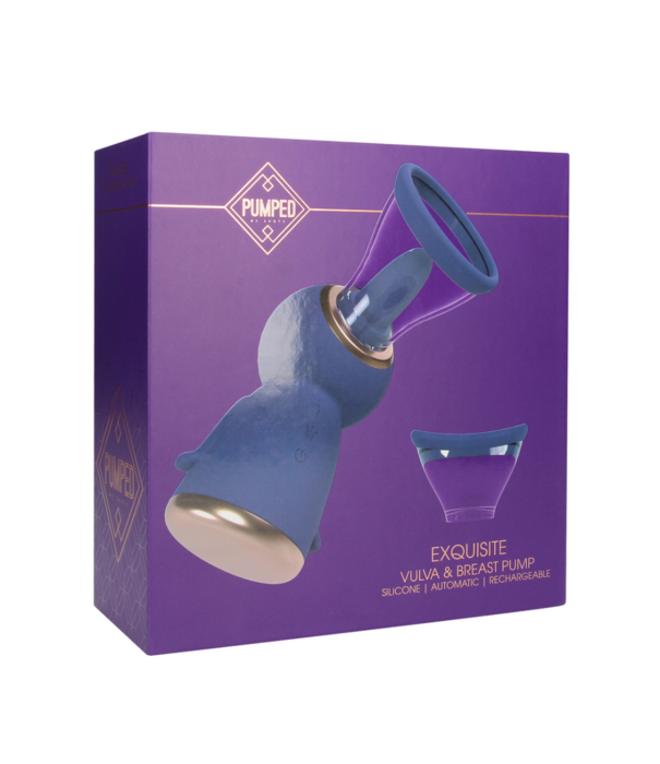 Pumped by Shots Exquisite - Oplaadbare Vulva en Borst Pomp - Paars