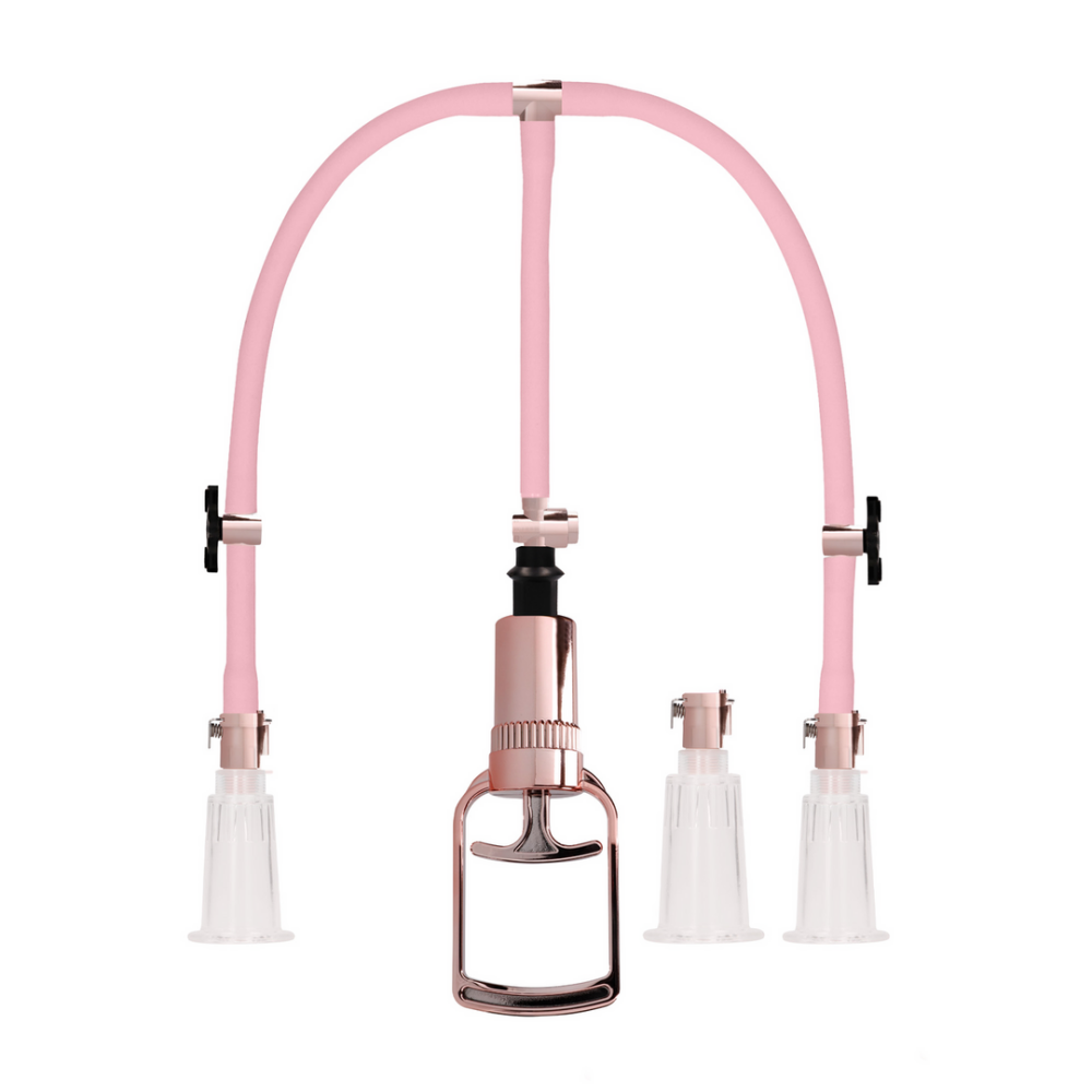 Pumped by Shots Clitorale Tepelpomp Set Medium - Medium afbeelding