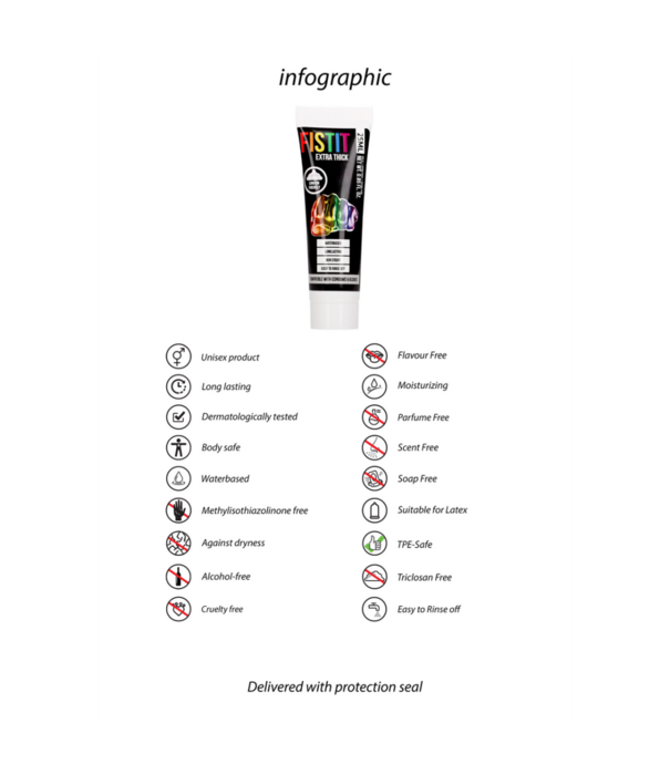 Fist It by Shots Extra Dikke Glijmiddel - Rainbow - 0,8 fl oz / 25 ml