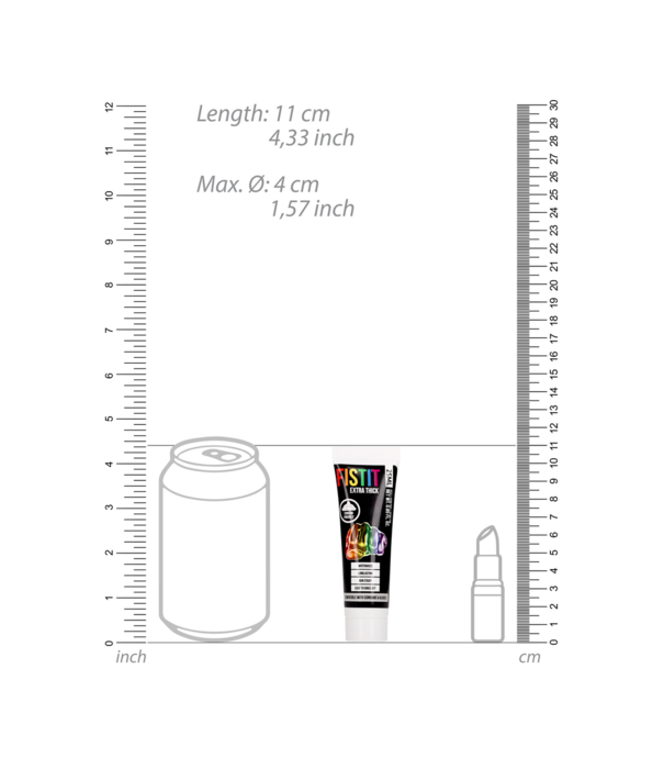 Fist It by Shots Extra Dikke Glijmiddel - Rainbow - 0,8 fl oz / 25 ml